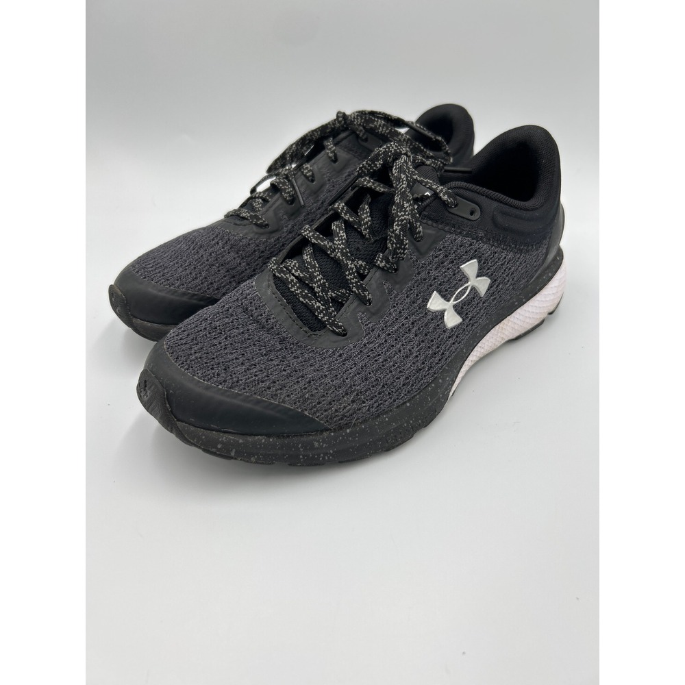 Under Armour Charged Rogue Womens 8.5 Black Grey Running Shoes 3021247-001